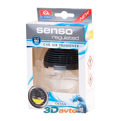 Ароматизатор  DR. MARCUS Senso Regulated Ocean Морская свежесть гелевый универсальный Польша 10мл