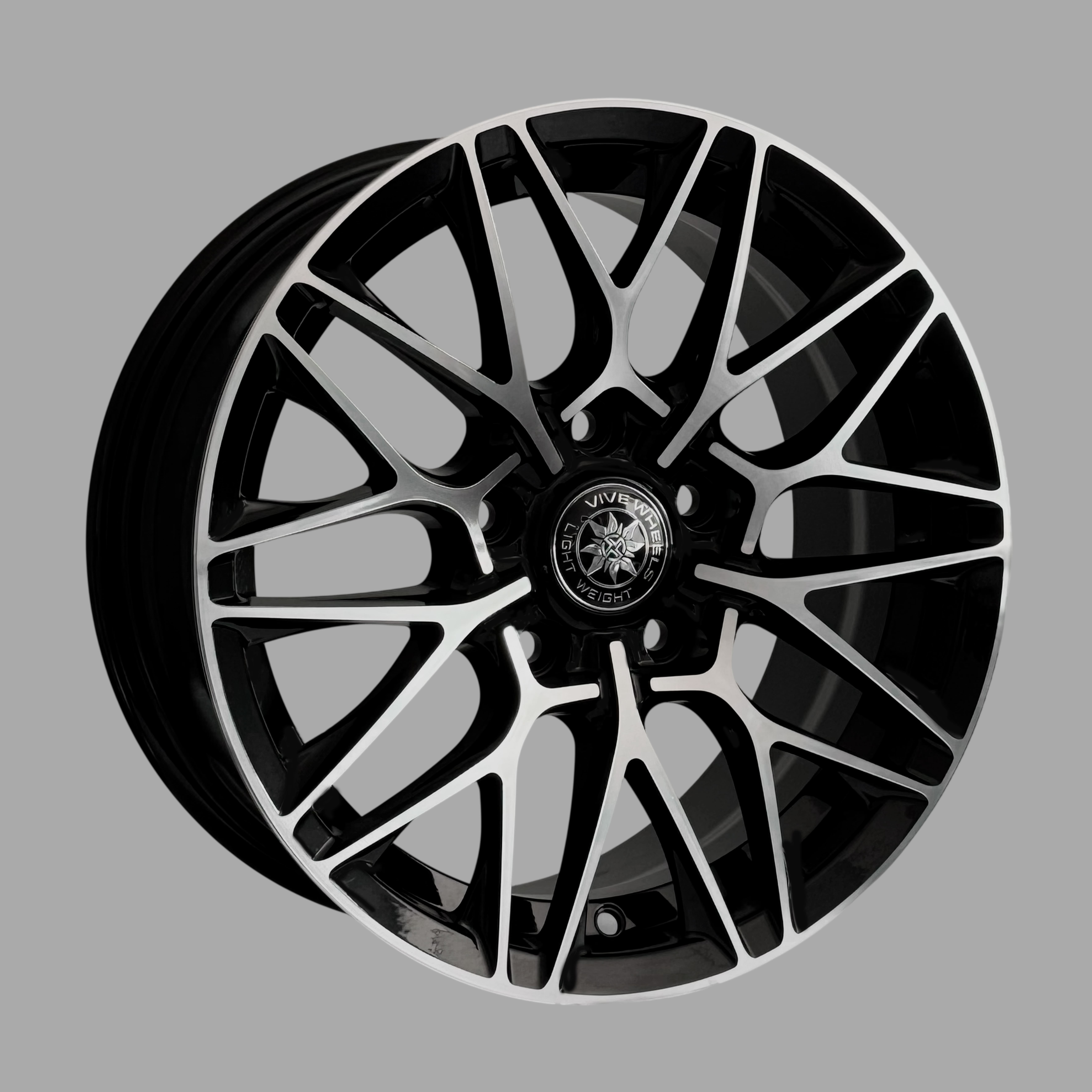 диски VIVE JT088 6,5xR15 5x114,3 67,1 35 GLOSS_BLACK MACHINE_FACE